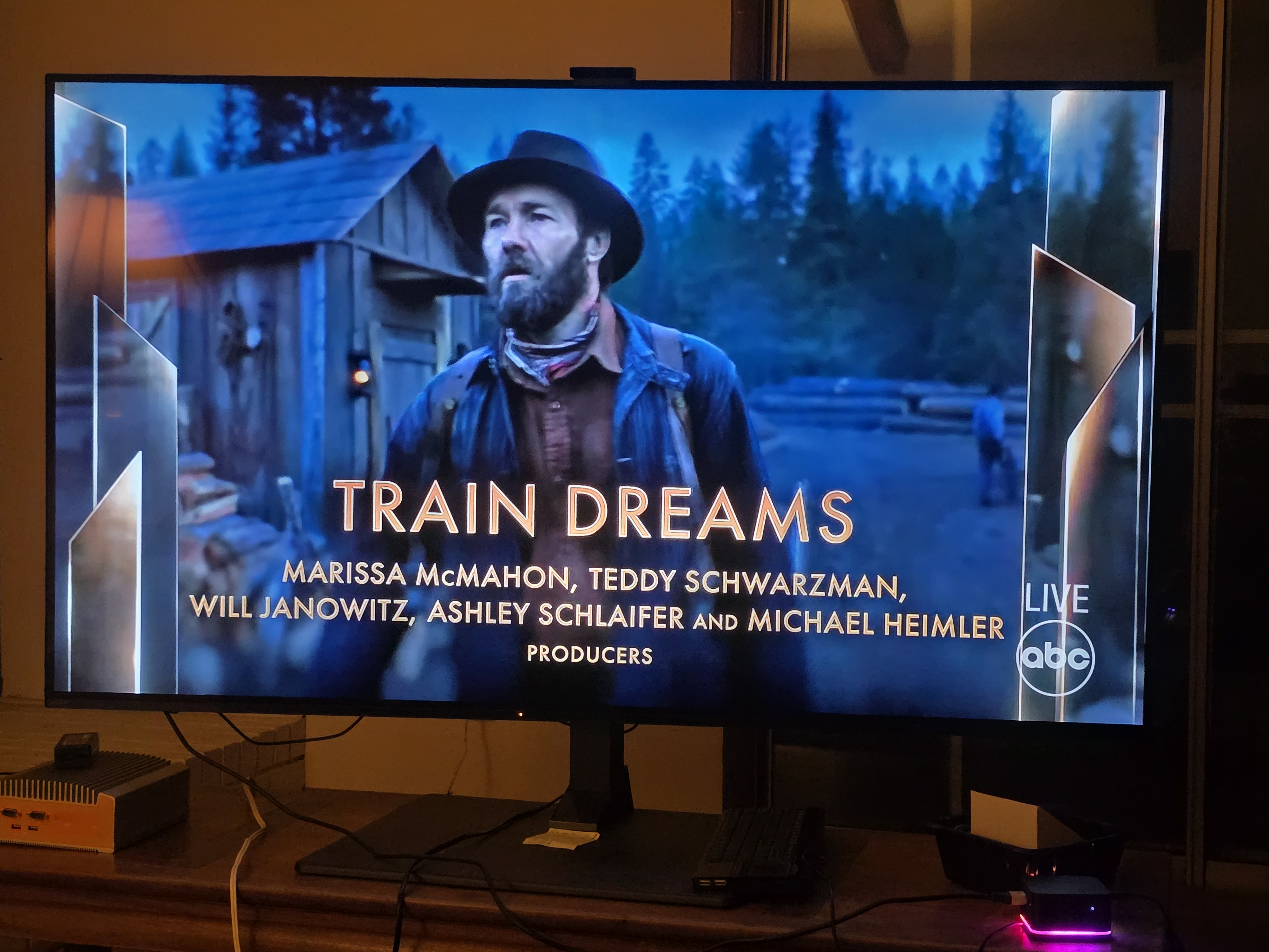 Train Dreams Best Picture nominee card